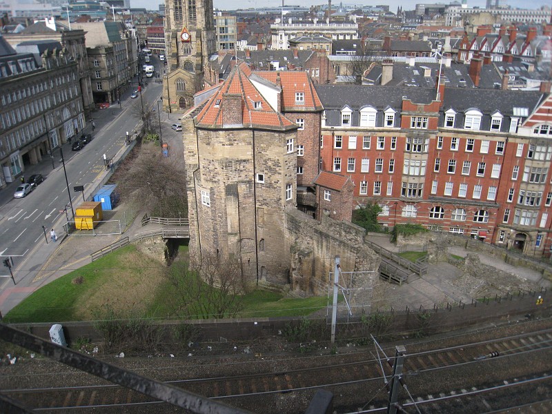 2011 UK England Newcastle  0480.jpg - A visit to Newcastle in the UK, April 2011. The first day was getting there, seeing downtown, shopping, "The Keep", the Grand Hotel, and the coast.